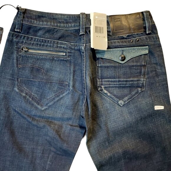 Retro Vintage G-Star Watson Loose Fit Wide Leg Sz 27 NWT - Picture 8 of 10